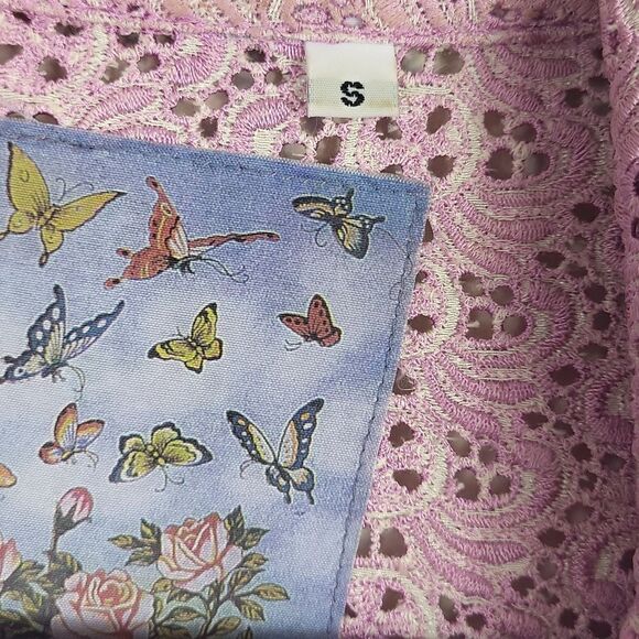 Pink Lace Women's Blazer - Picture 5 of 6